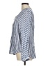 Rails Stripes Blue Long Sleeve Blouse Size M - photo 5