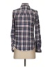Buttons 100% Rayon Plaid Blue Long Sleeve Button-Down Shirt Size S - photo 2