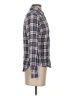 Buttons 100% Rayon Plaid Blue Long Sleeve Button-Down Shirt Size S - photo 4