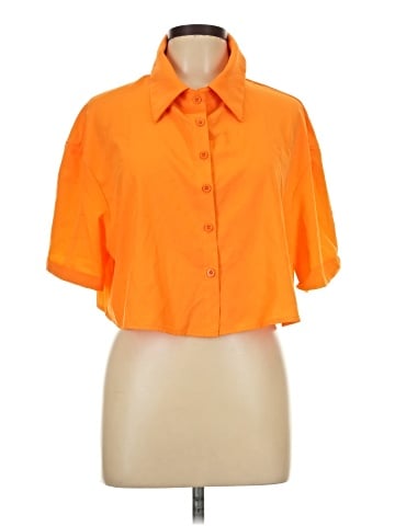 Shein Curve Short Sleeve Blouse (view 1)