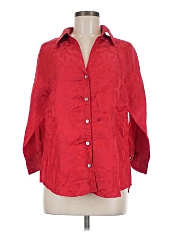 Chico's Design 3/4 Sleeve Button-Down Shirt (view 1)