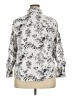 Talbots Print White Silver Long Sleeve Button-Down Shirt Size 18 - photo 2