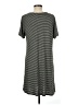 Espresso Stripes Gray Casual Dress Size M - photo 2