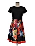 Gabby Skye Print Black Casual Dress Size 8 - photo 1