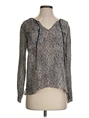 Rebecca Taylor Long Sleeve Silk Top (view 1)