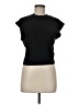FRAME 100% Cotton Black Short Sleeve Turtleneck Size M - photo 1