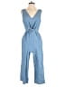 As U Wish 100% Cotton Solid Blue Jumpsuit Size S - photo 1