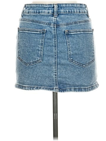 Wax Jean Denim Skirt (view 2)