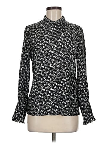 Rebecca Taylor Long Sleeve Silk Top (view 1)
