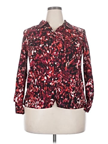 NY Collection Long Sleeve Blouse (view 1)