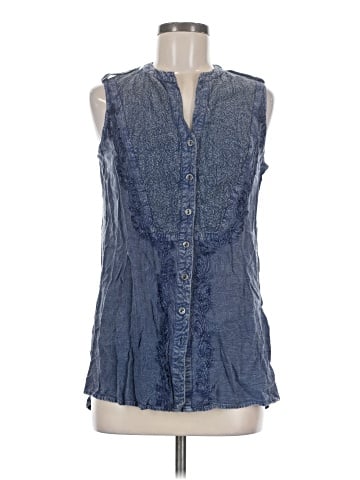 Lola P. Sleeveless Button-Down Shirt (view 1)