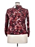 NY Collection Burgundy Long Sleeve Blouse Size XL Petite - photo 2