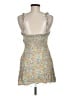 Zara Floral Yellow Cocktail Dress Size M - photo 2