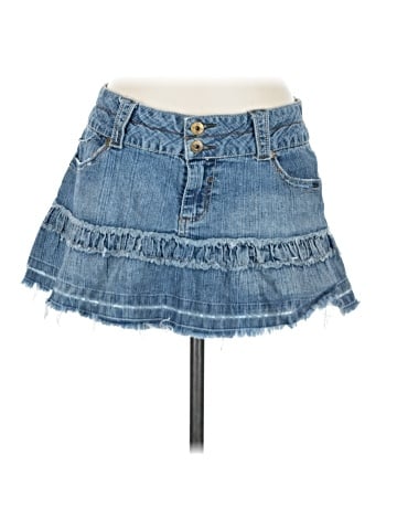 Jolt Denim Skirt (view 1)