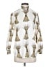 Burberry 100% Silk Print Ivory Vintage button down Size 4 - photo 1