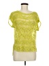 BCBGMAXAZRIA Yellow Short Sleeve Top Size M - photo 1