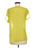 BCBGMAXAZRIA Yellow Short Sleeve Top Size M - photo 2