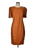 DKNY 100% Polyurethane Brown Cocktail Dress Size 12 - photo 1