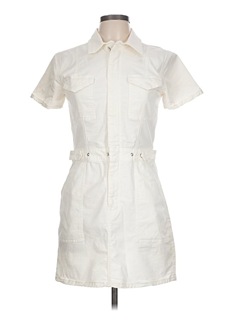 Pre-owned Good American Casual Dress In Ivory