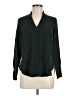 H&M 100% Polyester Black Long Sleeve Blouse Size 6 - photo 1