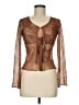 Unbranded Brown Long Sleeve Blouse Size M - photo 1