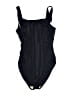 Islander Solid Black One Piece Swimsuit Size 12 - photo 1