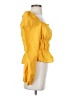 Just Fab 100% Cotton Yellow 3/4 Sleeve Blouse Size S - photo 4