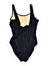 Islander Solid Black One Piece Swimsuit Size 12 - photo 2