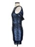 Lulus 100% Polyester Metallic Blue Cocktail Dress Size XS - photo 5