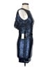 Lulus 100% Polyester Metallic Blue Cocktail Dress Size XS - photo 4