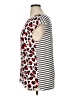 Talbots 100% Rayon Animal Print Red Sleeveless Blouse Size XL - photo 5