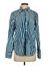 J.Crew 100% Cotton Stripes Blue Long Sleeve Button-Down Shirt Size S - photo 1
