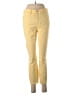 Flawless Color Block Yellow Jeans Size 6 - photo 1