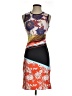 Clover Canyon Graphic Multi Color Orange Cocktail Dress Size XS - photo 1