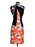 Clover Canyon Graphic Multi Color Orange Cocktail Dress Size XS - photo 2