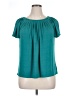 AB Studio Teal Short Sleeve Blouse Size XL - photo 1