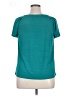 AB Studio Teal Short Sleeve Blouse Size XL - photo 2