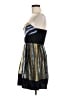Hype 100% Silk Graphic Black Cocktail Dress Size 6 - photo 5