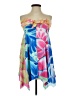 Chesley 100% Polyester Tropical Blue Cocktail Dress Size S - photo 1