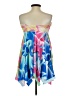 Chesley 100% Polyester Tropical Blue Cocktail Dress Size S - photo 2
