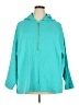 Soft Surroundings 100% Cotton Teal Poncho Size 3X - photo 1