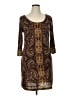 Mlle Gabrielle Paisley Brown Casual Dress Size XL - photo 1