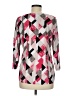 JM Collection Argyle Pink 3/4 Sleeve Blouse Size M - photo 2