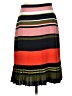 Ann Taylor 100% Polyester Stripes Red Casual Skirt Size 4 - photo 1