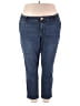 Democracy Solid Blue Jeans Size 24w - photo 1