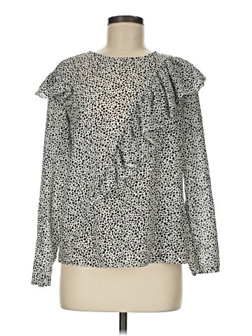 Topshop Long Sleeve Blouse (view 1)