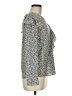 Topshop 100% Polyester Silver Long Sleeve Blouse Size 6 - photo 4