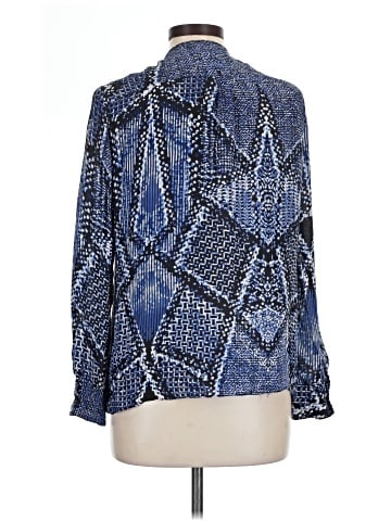 Parker Long Sleeve Silk Top (view 2)