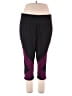 LIVI Active Color Block Purple Active Pants Size 22 - 24 - photo 1