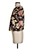 Topshop 100% Polyester Floral Black Short Sleeve T-Shirt Size 2 - photo 5